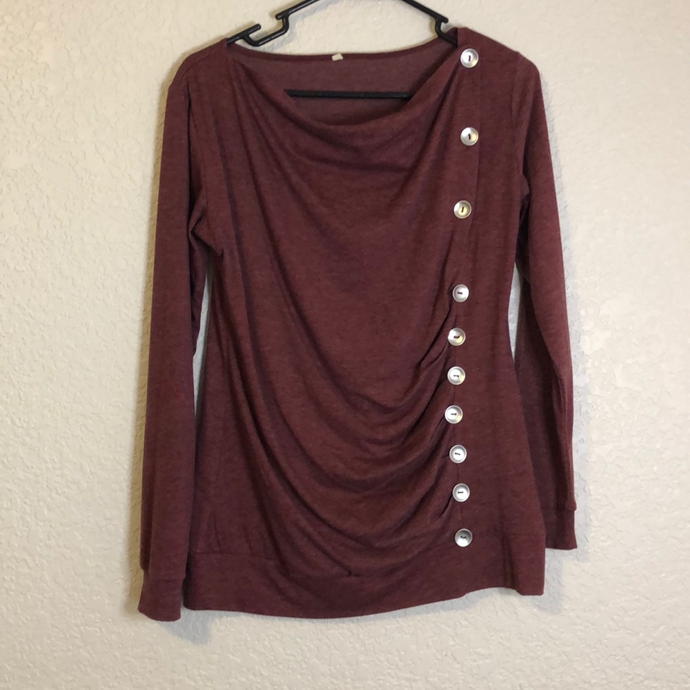 Long sleeve maternity top